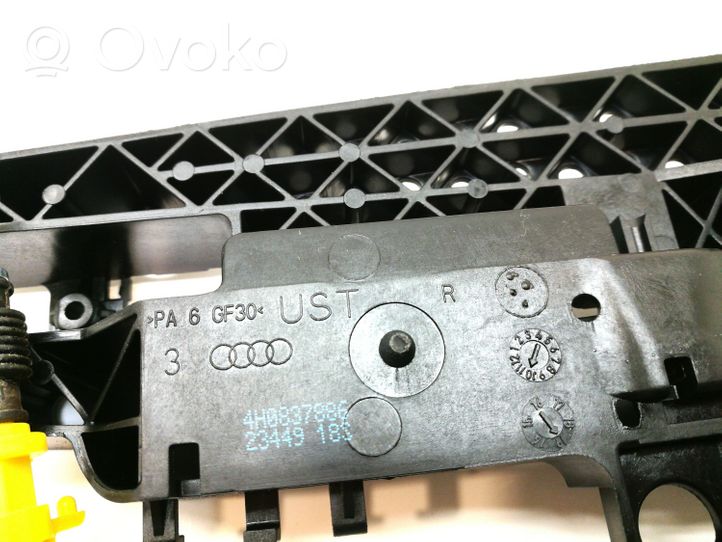 Audi A8 S8 D4 4H Laikiklis/ kronšteinas išorinės atidarymo rankenos galinių durų 4H0837886