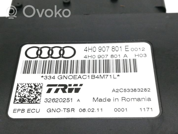 Audi A8 S8 D4 4H Handbremsen-Steuermodul 4H0907801E