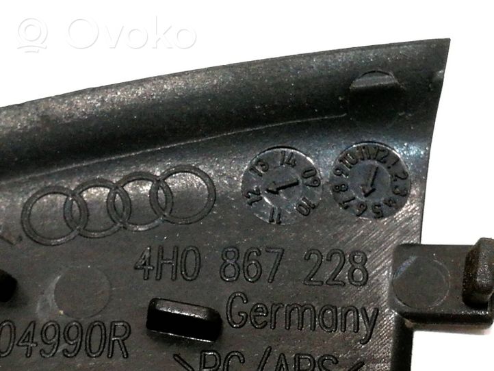 Audi A8 S8 D4 4H Muu takaoven verhoiluelementti 4H0867228