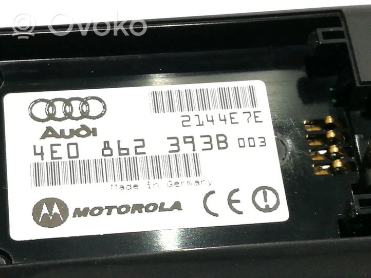 Audi A8 S8 D3 4E Puhelimen näppäimistö 4E0862393B