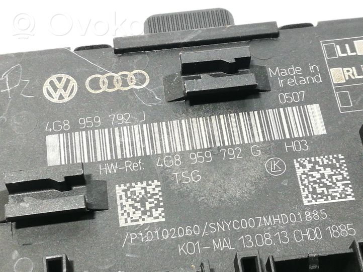 Audi A6 Allroad C7 Unité de commande module de porte 4G8959792J