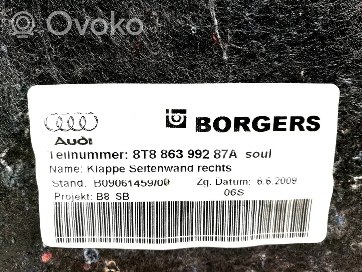 Audi A5 8T 8F Боковой отделочный щит 8T8863992