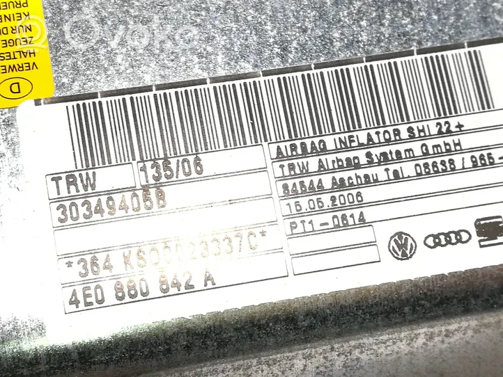 Audi A8 S8 D3 4E Airbag genoux 4E0880842A