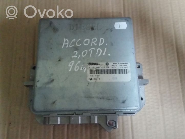 Honda Accord Calculateur moteur ECU 0281001419