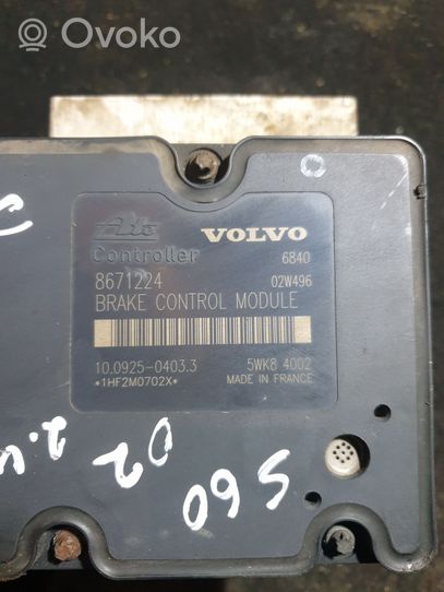 Volvo S60 ABS-pumppu 08671223