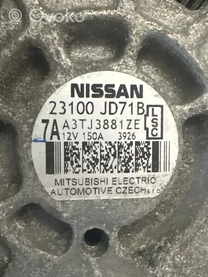 Nissan Qashqai Générateur / alternateur 23100JD71B