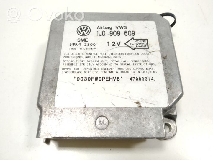 Volkswagen Golf IV Module de contrôle airbag 1J0909609