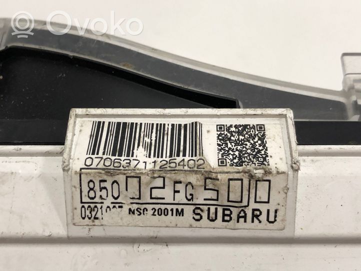 Subaru Impreza III Compteur de vitesse tableau de bord 0706371125402