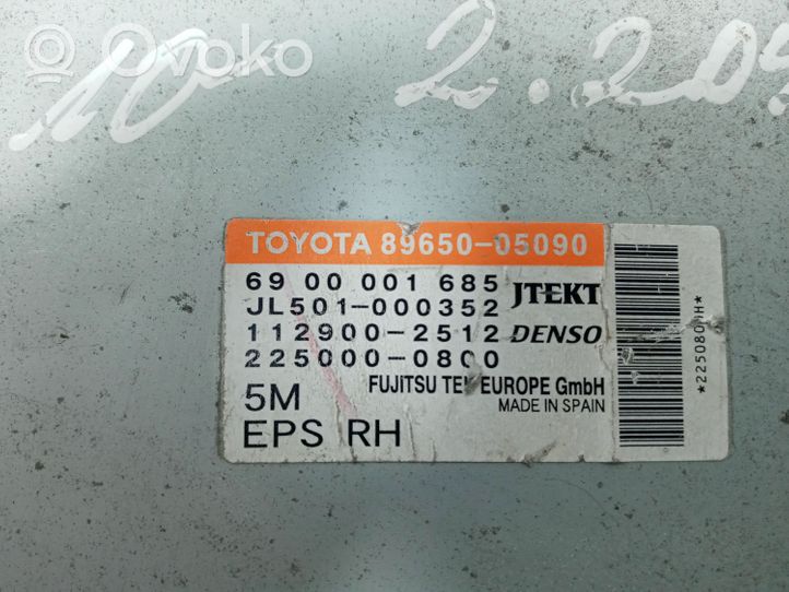 Toyota Avensis T270 Vairo stiprintuvo valdymo blokas 8965005090