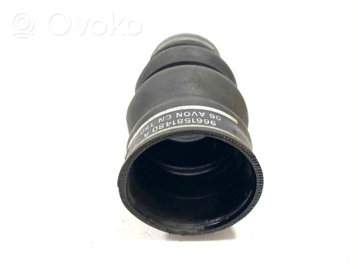 Citroen Xsara Picasso Tube d'admission de tuyau de refroidisseur intermédiaire 9661581480A