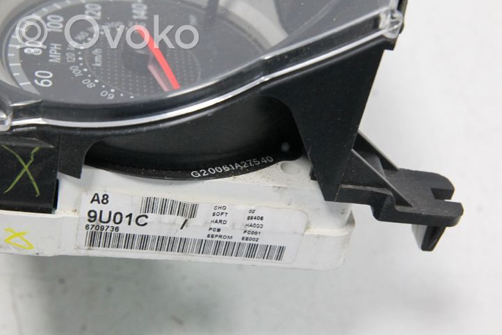 Nissan Note (E11) Speedometer (instrument cluster) 9U01C6709736