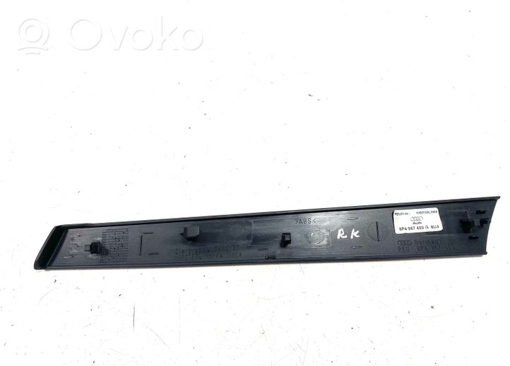 Audi A3 S3 A3 Sportback 8P Barra di rivestimento della portiera anteriore 8P4867409G