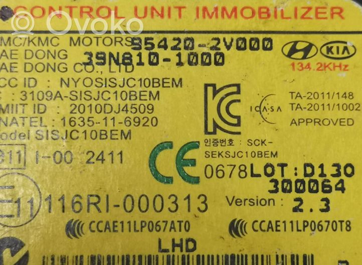 KIA Rio Imobilaizerio valdymo blokas 954202V000