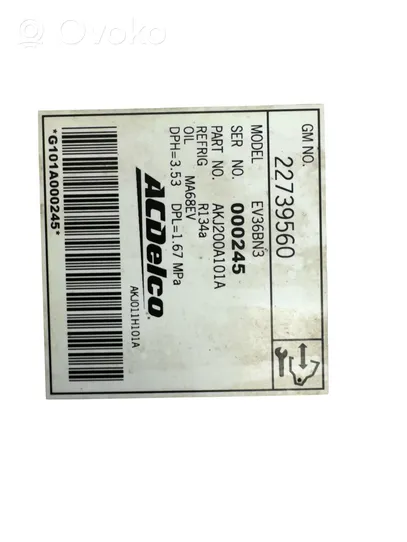 Opel Ampera Gaisa kondicioniera kompresors (sūknis) 22739560