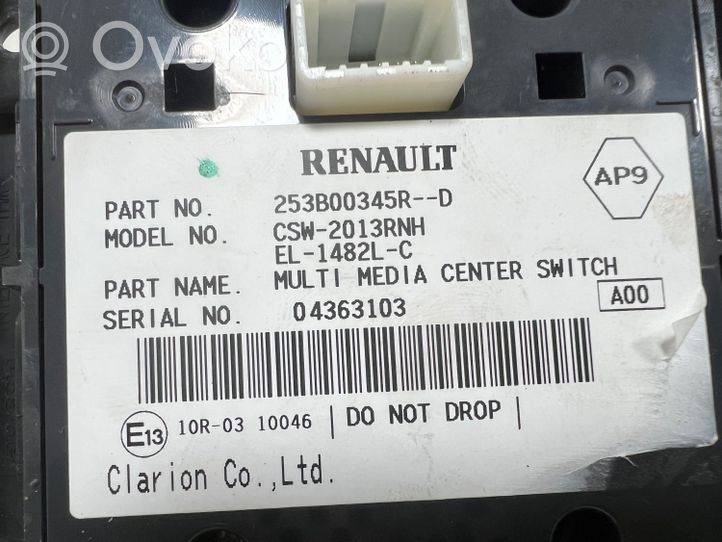 Renault Megane III Controllo multimediale autoradio 253B00345R