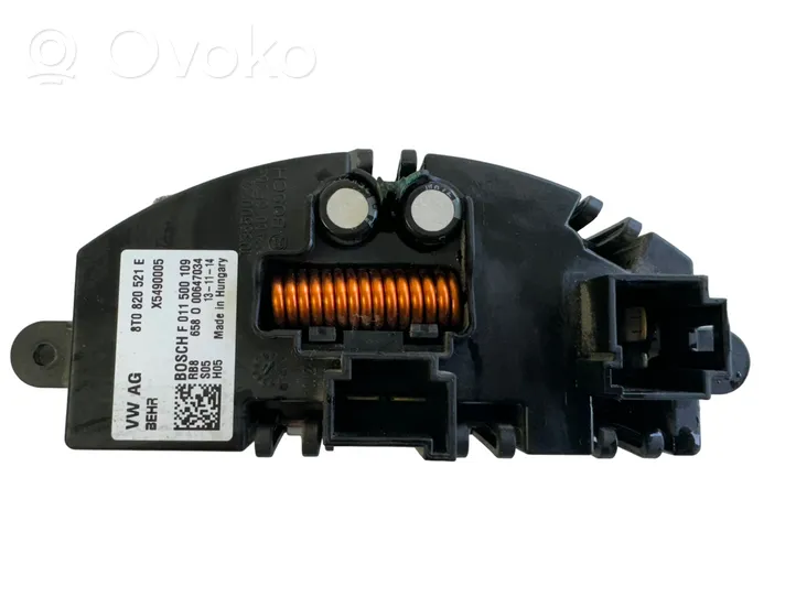 Audi A4 S4 B8 8K Lämpöpuhaltimen tuulettimen rele 8T0820521E