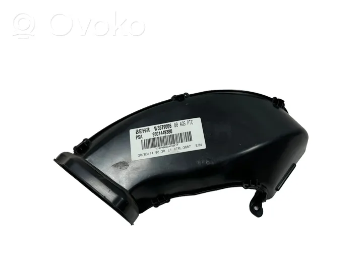 Citroen DS5 Cabin air duct channel 9801449380