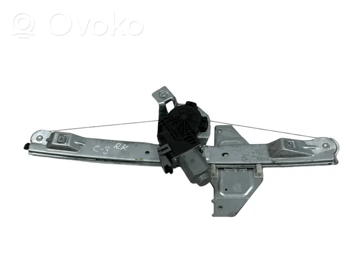 Citroen C3 Front door window regulator with motor 9892617780