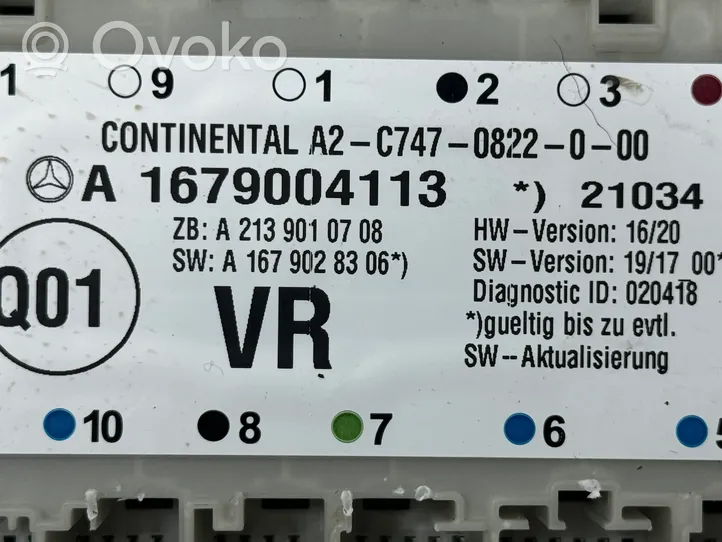 Mercedes-Benz GLS X167 Door control unit/module A1679004113