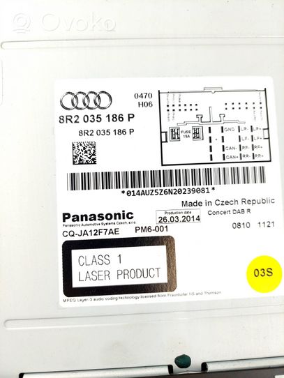 Audi A5 8T 8F Radio/CD/DVD/GPS-pääyksikkö 8R2035186P