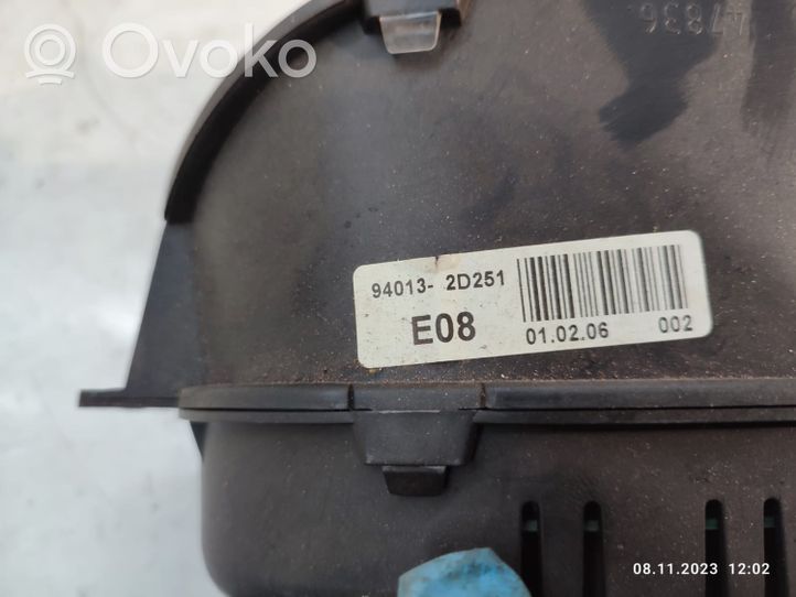 Hyundai Elantra Speedometer (instrument cluster) 940132D251