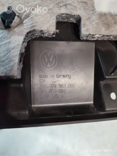 Volkswagen Touareg II Dashboard lower bottom trim panel 7P1863097