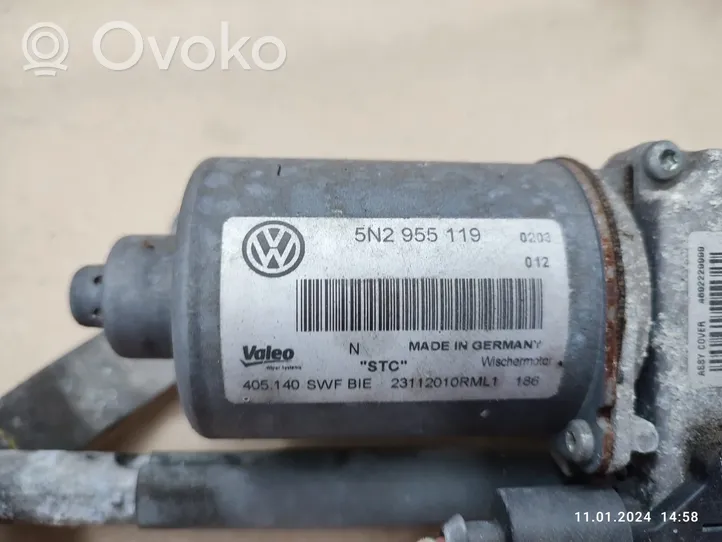 Volkswagen Tiguan Tringlerie et moteur d'essuie-glace avant 5N2955119