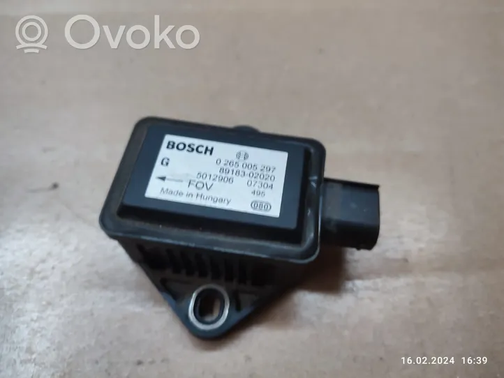 Toyota Avensis T250 Sensore di imbardata accelerazione ESP 8918302020