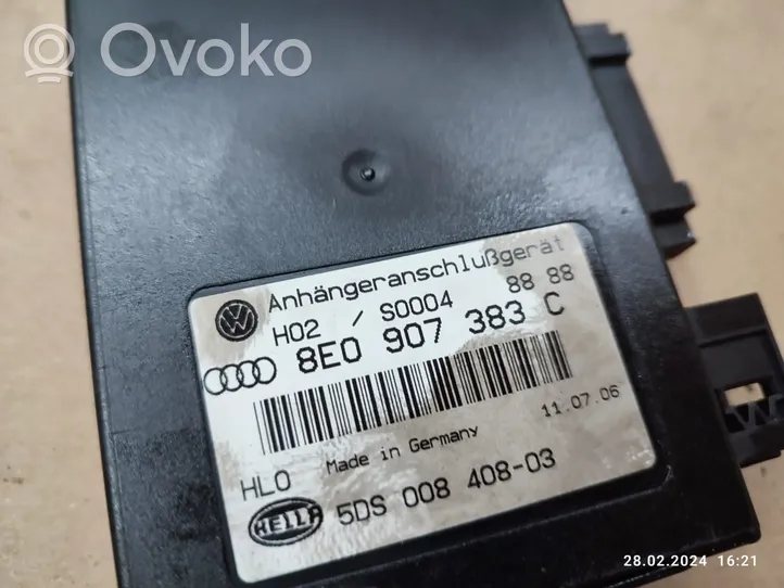 Audi A4 S4 B7 8E 8H Priekabos kablio valdymo blokas 8E0907383C