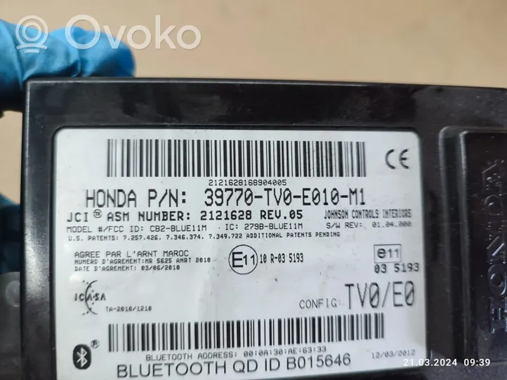 Honda Civic IX Bluetoothin ohjainlaite/moduuli 39770TV0E010M1