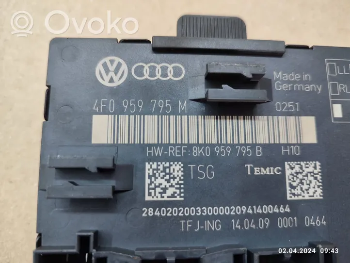 Audi Q5 SQ5 Sterownik / Moduł drzwi 4F0959795M