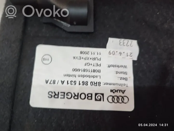 Audi Q5 SQ5 Tavaratilan kaukalon tekstiilikansi 8R0861531A