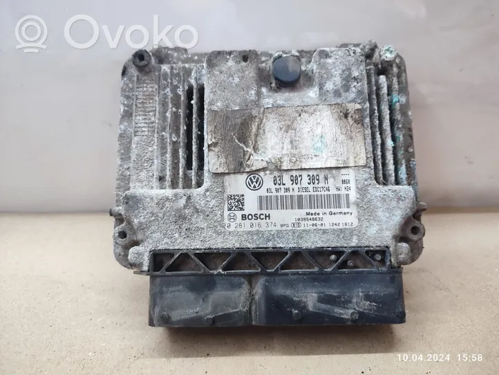 Volkswagen PASSAT B7 Calculateur moteur ECU 03L907309N