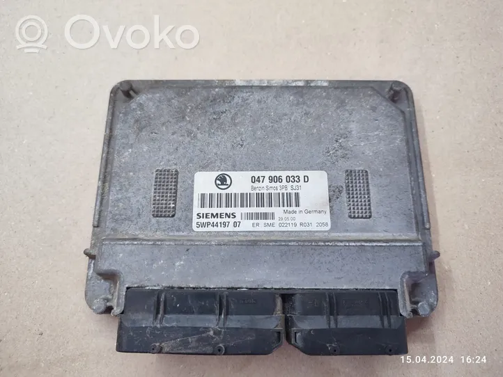 Skoda Fabia Mk1 (6Y) Galios (ECU) modulis 047906033D