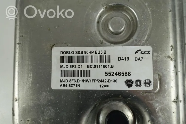 Fiat Doblo Unité de commande, module ECU de moteur 55246588