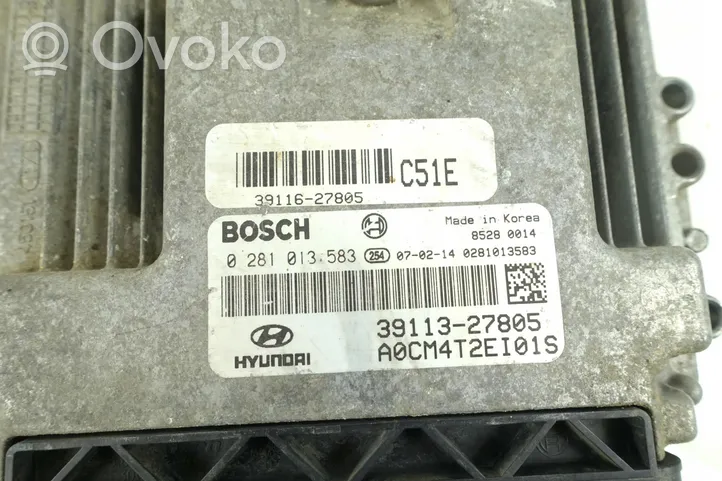 Hyundai Santa Fe Komputer / Sterownik ECU silnika 0281013583