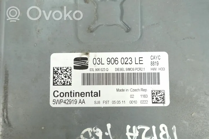 Seat Ibiza IV (6J,6P) Komputer / Sterownik ECU silnika 03L906023LE