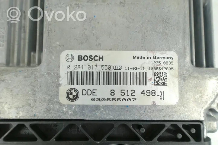 BMW X1 E84 Komputer / Sterownik ECU silnika 0281017550