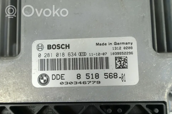 BMW 3 F30 F35 F31 Unité de commande, module ECU de moteur 0281018634