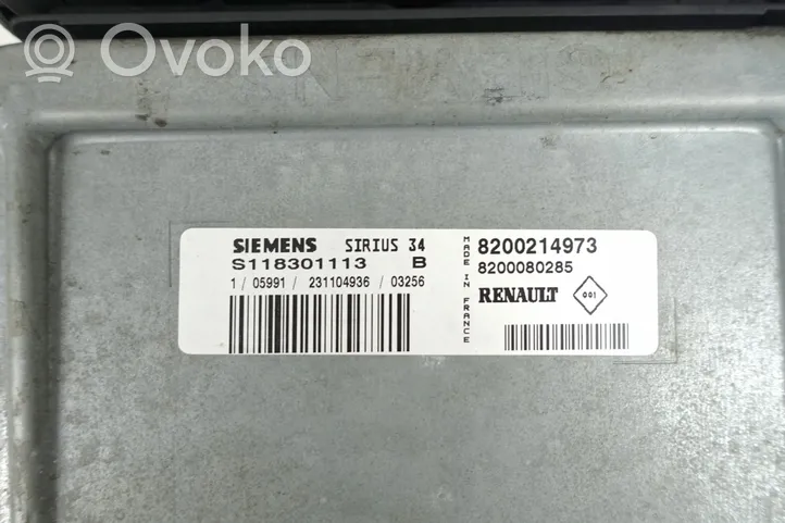 Renault Kangoo I Engine control unit/module ECU 8200214973