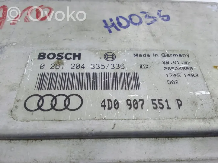 Audi A6 S6 C5 4B Unidad de control/módulo ECU del motor 4D0907551P