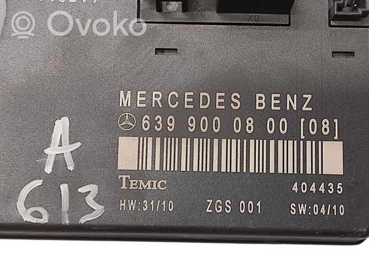 Mercedes-Benz Vito Viano W639 Moduł / Sterownik komfortu 6399000800