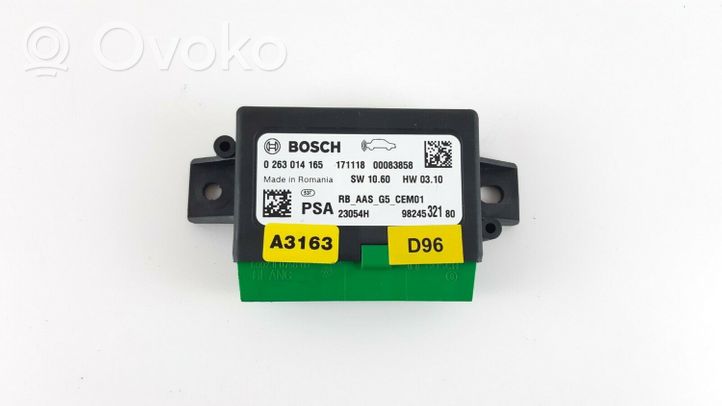 Peugeot 2008 I Parking PDC control unit/module 9824532180