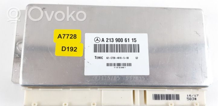 Mercedes-Benz E W213 Module de commande suspension A2139006115