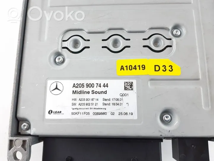 Mercedes-Benz C W205 Amplificateur de son A2059007444