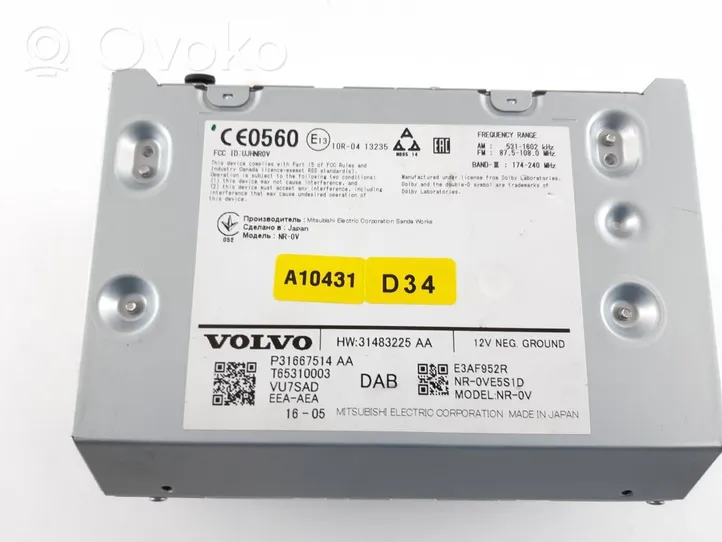 Volvo XC90 Unità principale autoradio/CD/DVD/GPS 31667514AA
