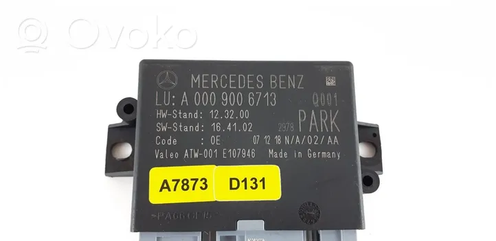 Mercedes-Benz GLE (W166 - C292) Pysäköintitutkan (PCD) ohjainlaite/moduuli A0009006713