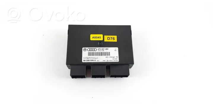 Audi A6 S6 C6 4F Centralina/modulo rimorchio barra di traino 4F0907383