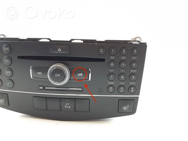 Mercedes-Benz C W204 Unità principale autoradio/CD/DVD/GPS A2048708194