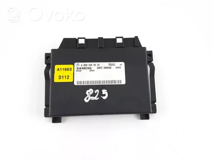 Mercedes-Benz C W203 Module de contrôle de boîte de vitesses ECU A0305450332